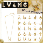 【2024】☆関税負担なし★イニシャル ネックレス/LV&ME